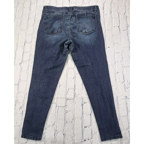 Democracy WOMENS SIZE 16 Ab Solution Blue Ankle Skimmer Jeans Medium Wash - Picture 7 of 11